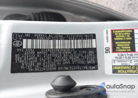 2016 Toyota Corolla Le from USA, damaged, VIN 2T1BURHE8GC656223